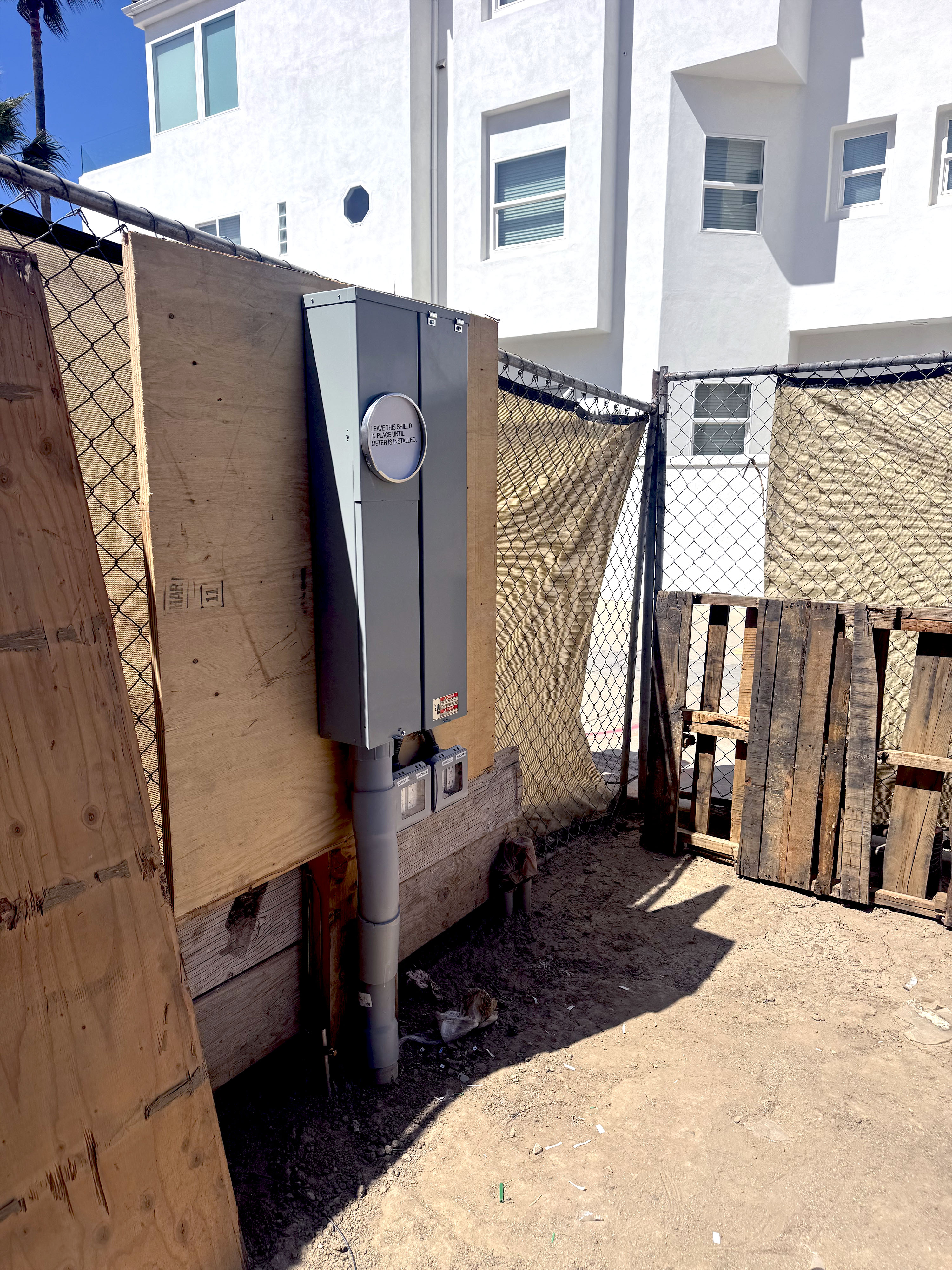 Electric Panel in New Construction Frame